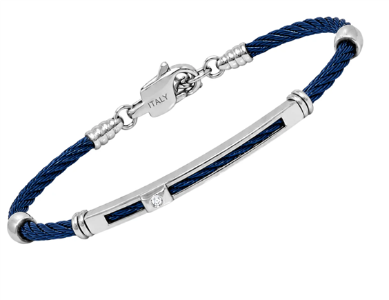 Armband H2on Herr Bracciali in Stahl Diamante 0.015 Ct HO052-63 - HO052-63